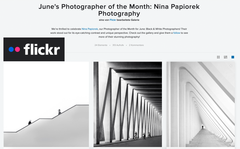 Photographer of the month @ flickr