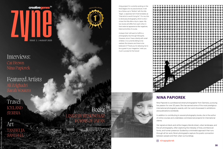 Publication in ZYNE Magazine India, 08.2025